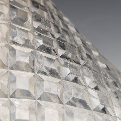 1869 British antique cut glass biscuit barrel silver plate lid